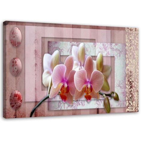 Tableau décoratif Fleurs roses Orchidées 100x70 (1/5)