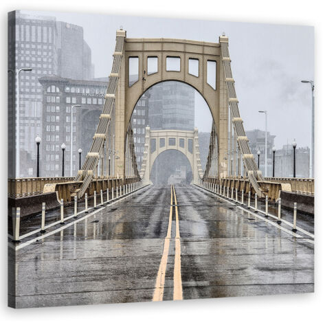 Tableau sur toile Pont de Brooklyn New York 40x40 (1/5)
