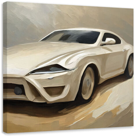 Tableau sur toile Tableau sur toile Voiture de sport beige 40x40 (1/5)