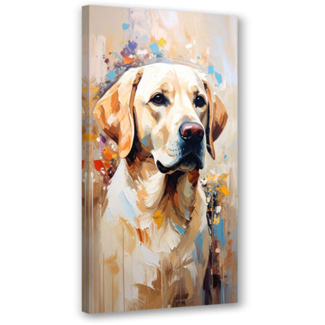 Tableau déco Chien labrador retriever Animal 50x100 (1/4)