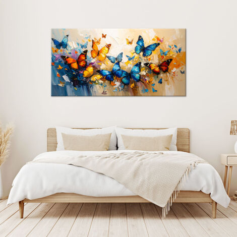 Toile Imprimée Papillons colorés 80x40 - 2