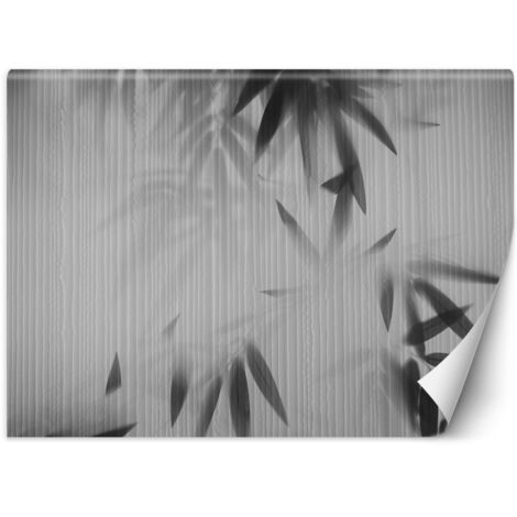 Papier peint Feuilles dans la brume Abstraites Plantes 100x70 (1/5)
