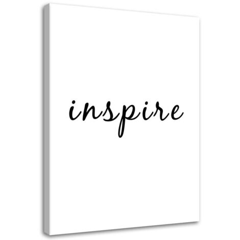 Tableau sur toile Proverbes Typographie inspire 60x90 (1/5)