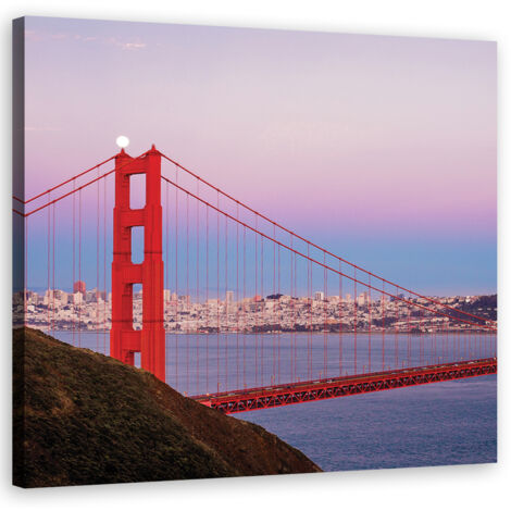 Tableau sur toile Pont du Golden Gate 30x30 (1/5)