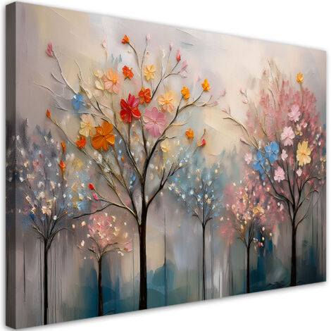 Tableau déco Arbres en fleurs Fleurs peintes 60x40 (1/5)