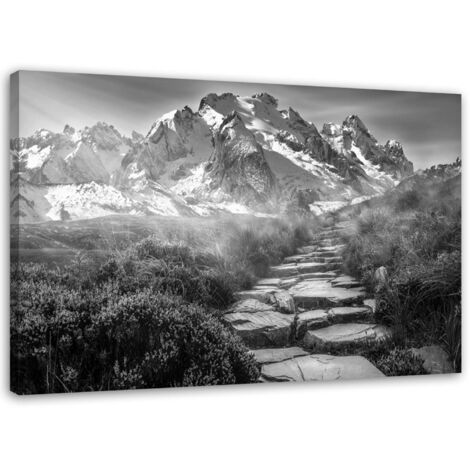 Tableau sur toile Montagne Paysage Gris 60x40 (1/5)