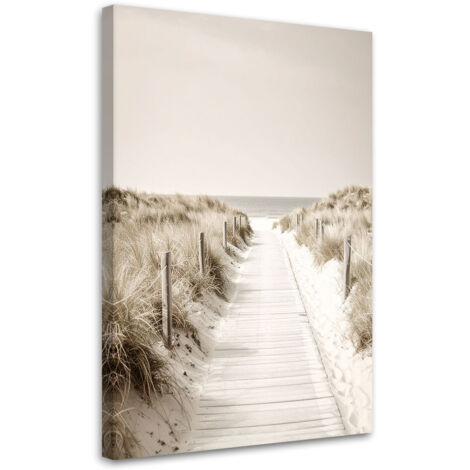 Tableau déco Chemin vers la plage paysage nature 60x90 (1/4)