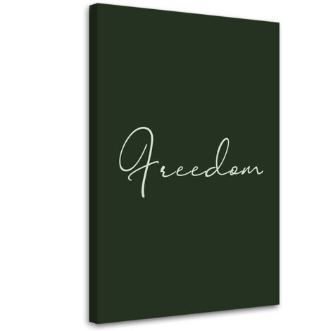 Tableau sur toile Inscription Liberté 40x60 (1/5)