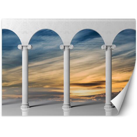 Papier peint Coucher de soleil colonnes 3D 368x254 (1/5)