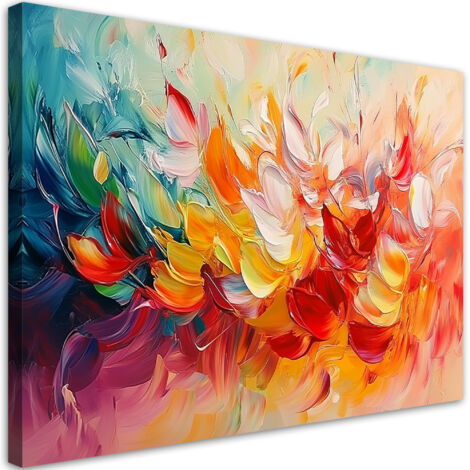 Tableau déco Abstraction moderne colorée 100x70