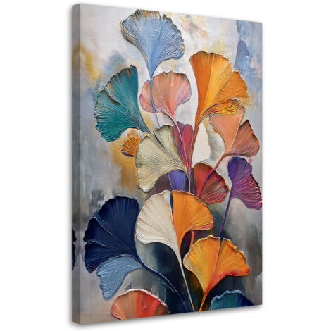 Tableau déco Fleurs de Ginko Botanique Abstrait 40x60 (1/5)