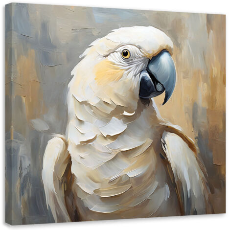 Tableau sur toile Tableau sur toile Imprimé sur toile Huile Perroquet 40x40 (1/5)