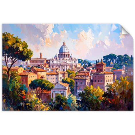 Poster autocollant Panorama de bureaux à Rome 60x40 (1/3)
