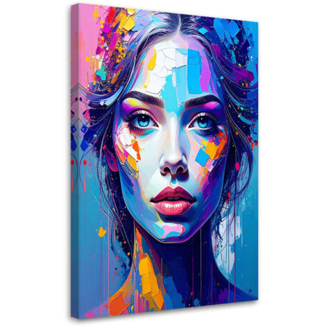 Tableau déco Portrait glamour d'une femme 60x90 (1/4)