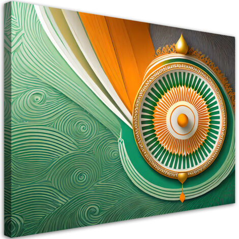 Tableau déco Inde Mandala symbole 60x40 (1/5)