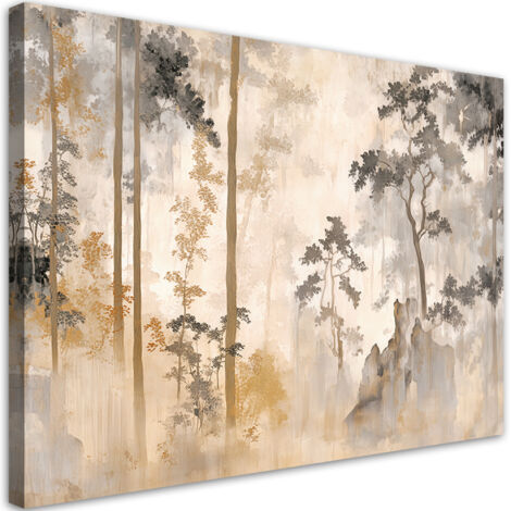 Tableau déco Forêt nature arbres 60x40 (1/5)