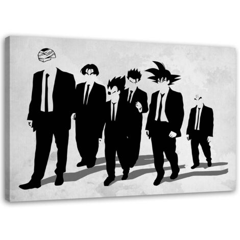 Tableau sur toile Anime Noir et Blanc 60x40 (1/5)