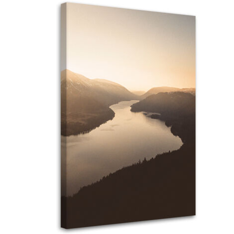 Tableau sur toile Coucher de soleil sur la rivière 60x90 (1/5)