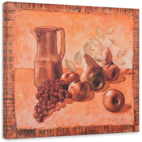Tableau déco Nature morte comme peinte 40x40 (1/5)