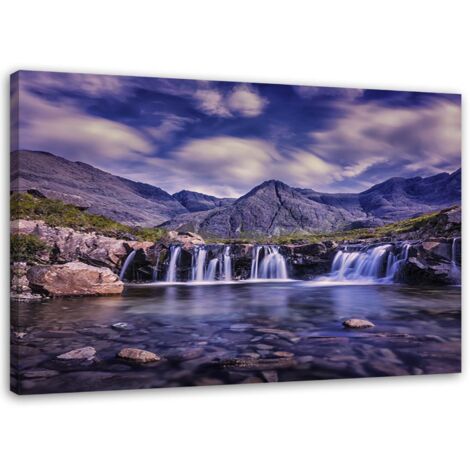 Tableau déco Chute d'eau Montagne Paysage 60x40 (1/5)
