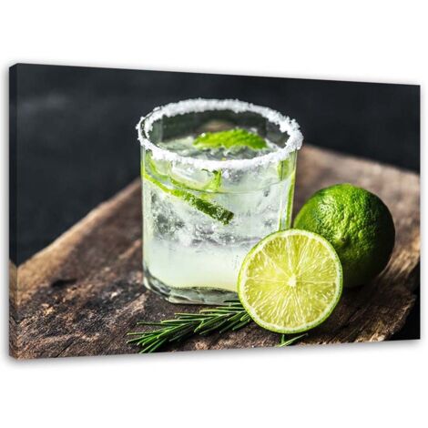 Tableau sur toile Cocktail de citron vert 60x40 (1/5)