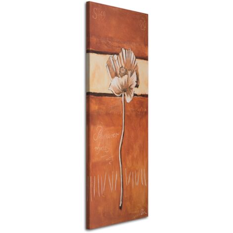 Tableau sur toile Coquelicots comme peints 30x90 (1/5)