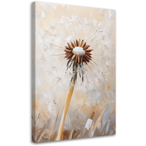Tableau déco Macro de fleur de pissenlit Beige 70x100 (1/5)