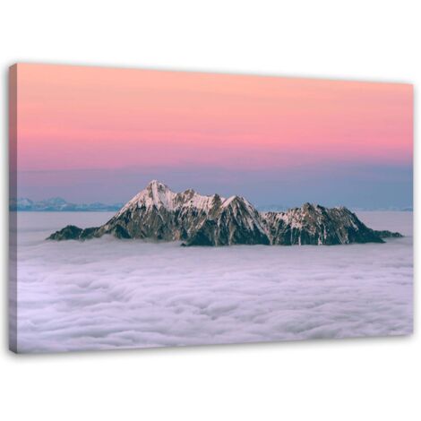 Tableau sur toile Nuages modernes Montagne 60x40 (1/5)