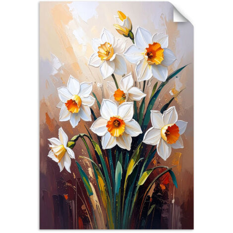 Autocollant Film Jonquilles blanches Fleurs 40x60 (1/3)