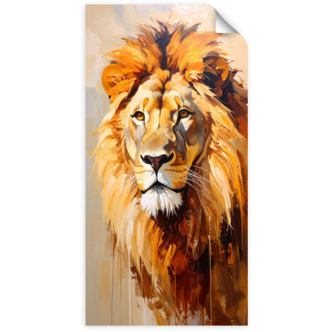 Poster autocollant Lion Animaux Afrique Nature 80x160 (1/3)