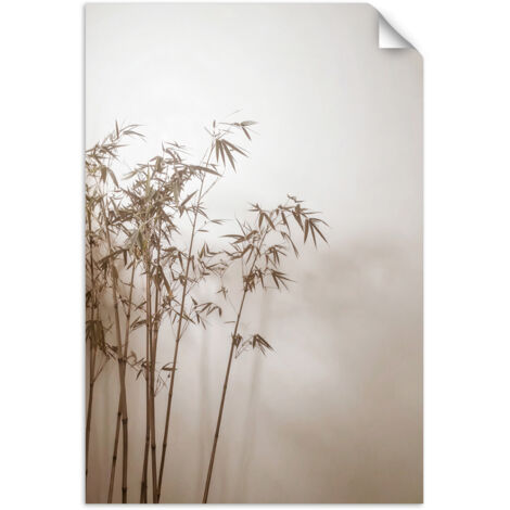 Autocollant mural Plantes d'herbe de la pampa beiges 40x60 (1/3)