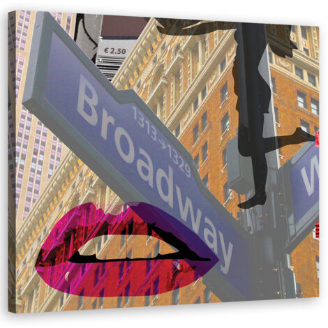 Tableau sur toile Broadway Ville de New York 60x60 (1/5)