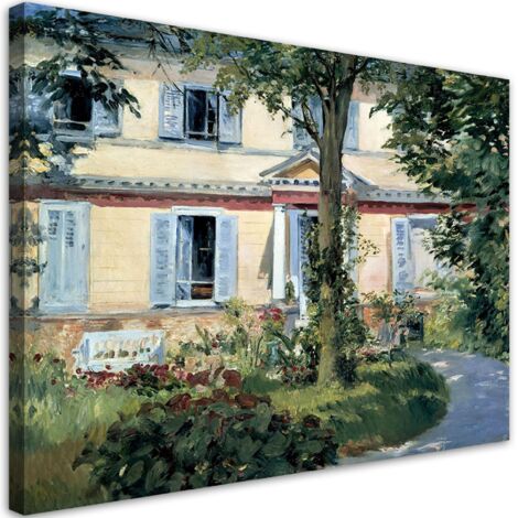 Tableau sur toile Reproduction du tableau Maison de campagne à Rueil - Édouard Manet 90x60 (1/5)