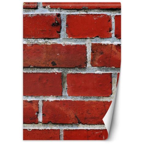 Papier peint Brique rouge Aspect pierre Mur 200x280 (1/5)