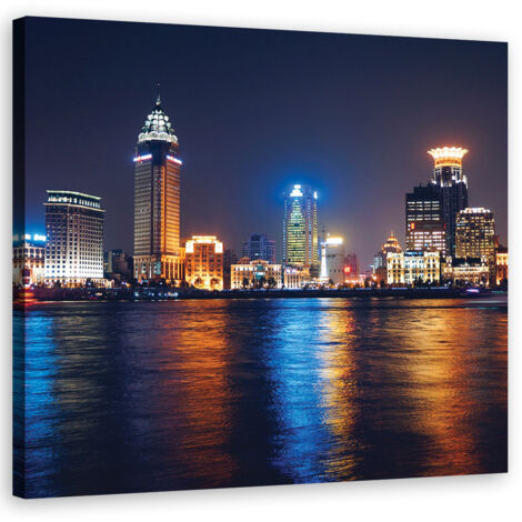 Tableau déco Les lumières de la ville 50x50 (1/5)