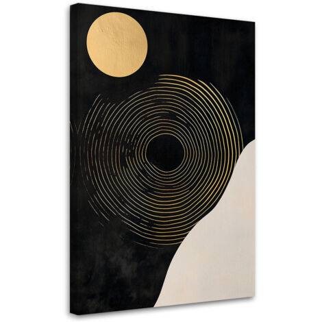 Tableau déco Cercle Lignes Abstraction 40x60 (1/5)