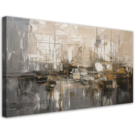 Tableau déco Abstraction Moderne Minimalisme 100x50 (1/5)