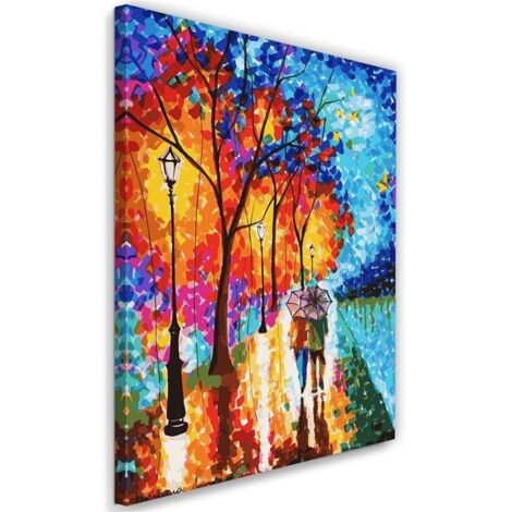 Tableau sur toile Automne Arbres Paysage 40x60 (1/5)