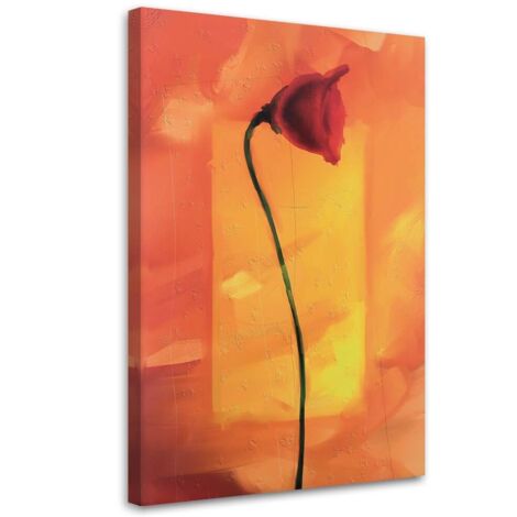 Tableau décoratif Coquelicot Fleur Rouge Nature 60x90 (1/5)