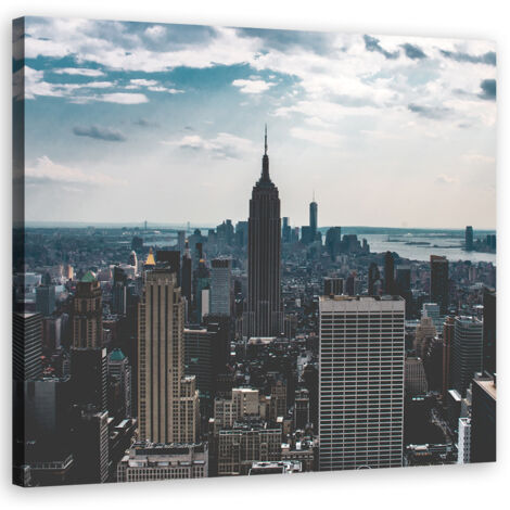 Tableau sur toile Bâtiment de la ville de New York 60x60 (1/5)