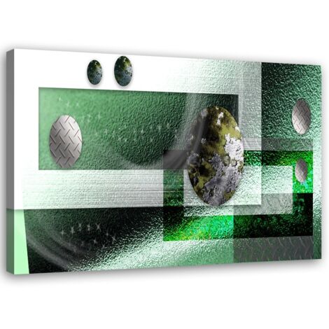 Tableau déco Sphères abstraites Vert 60x40 (1/5)