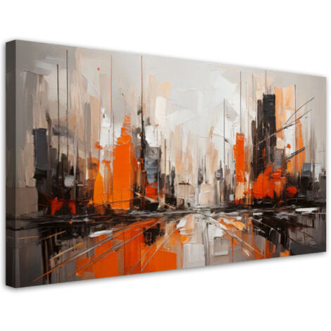 Tableau déco Ville Abstraction Architecture 100x50 (1/5)