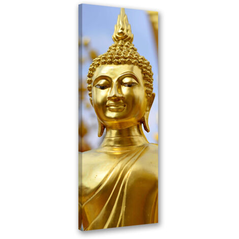 Tableau sur toile Bouddha doré 30x90 (1/5)