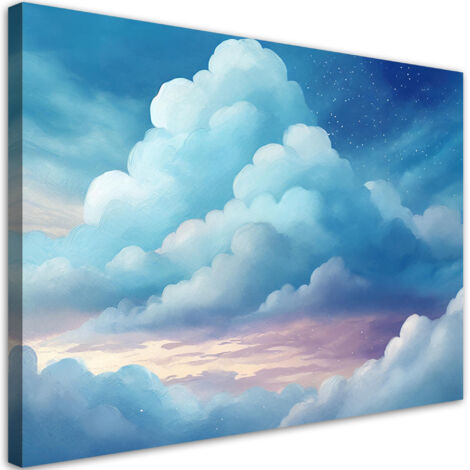 Tableau déco Nuages bleus 90x60 (1/5)