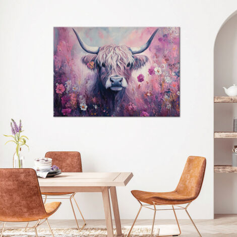 Feeby - Impression sur Toile - Tableau Decoration Murale - Vache écossaise Animaux - 20x30 1partie - Salon Peinture Tableaux - Moderne Reproductions Tableaux - Décoration Chambre Feeby - Impression sur Toile - Tableau Decoration Murale - Vache écossaise Animaux - 20x30 1partie - Salon Peinture Tableaux - Moderne Reproductions Tableaux - Décoration Chambre