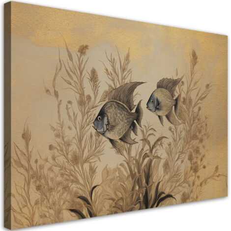 Tableau sur toile Chambre à coucher - Voiles de poisson boho 60x40 (1/5)