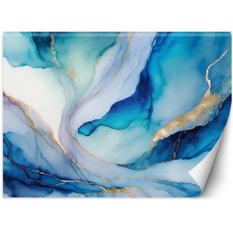 Papier peint Aquarelle abstraite bleu 150x105 (1/5)