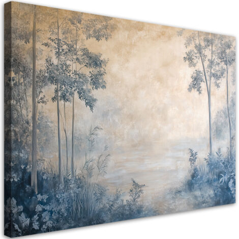 Tableau déco  Forêt dans la brume 60x40 (1/5)