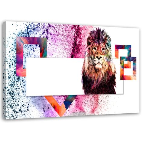 Tableau sur toile Animaux lions 60x40 (1/5)