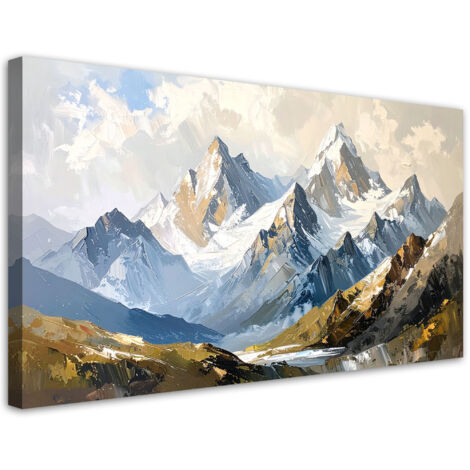 Tableau déco Paysage de montagne comme peint 80x40